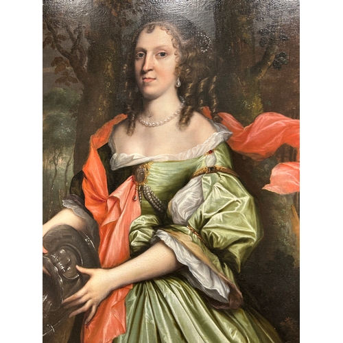 324 - John Michael Wright (1617 - 1694)A portrait of Lady HerriesOil on canvasProvenance: Anonymous sale, ... 