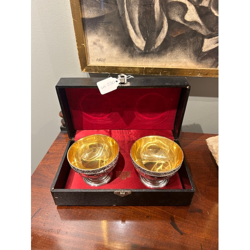 550 - To be sold without reserveProperty of a Gentleman20th CenturyContinentalA pair of silver and gilt di... 