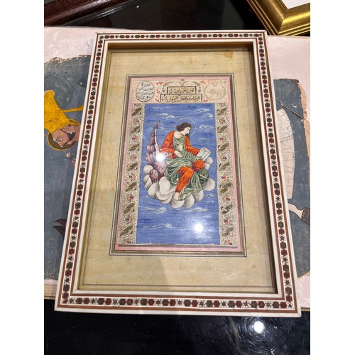 158 - Qajar19th CenturyAn Islamic, possibly Christian, hybrid miniature made for Aqa Haji Muhammad Kirmani... 