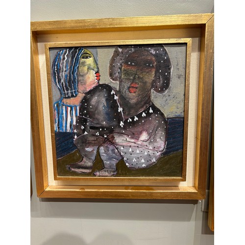 180A - Mohamed Rabie (Egyptian, b. 1968)UntitledOil on canvasSigned, centre rightDimensions:(Frame) 24.5 in... 