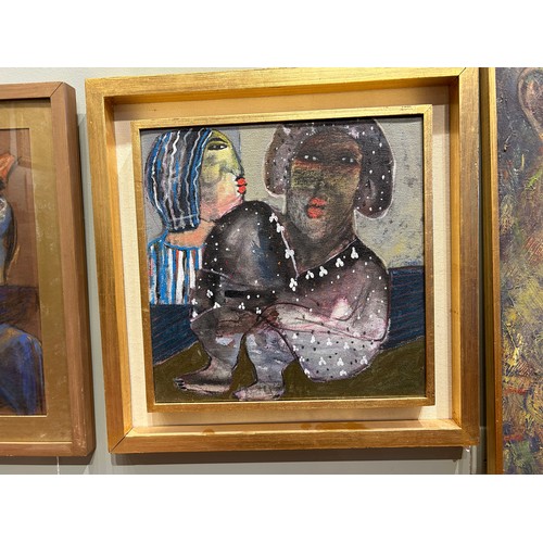 180A - Mohamed Rabie (Egyptian, b. 1968)UntitledOil on canvasSigned, centre rightDimensions:(Frame) 24.5 in... 