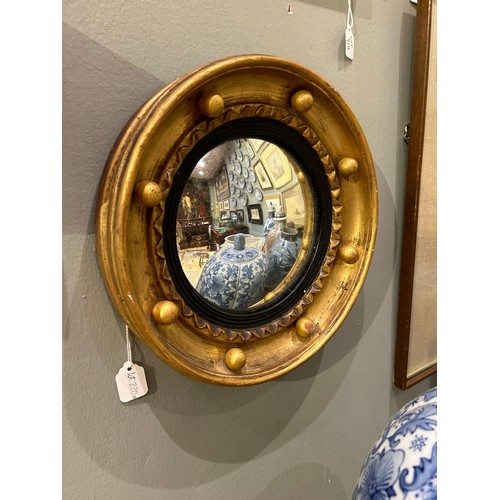 220A - [a] A giltwood pier mirror with intricate frosted glass detail[b] Early 19th Century, a miniature co... 