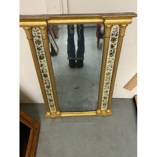 220A - [a] A giltwood pier mirror with intricate frosted glass detail[b] Early 19th Century, a miniature co... 