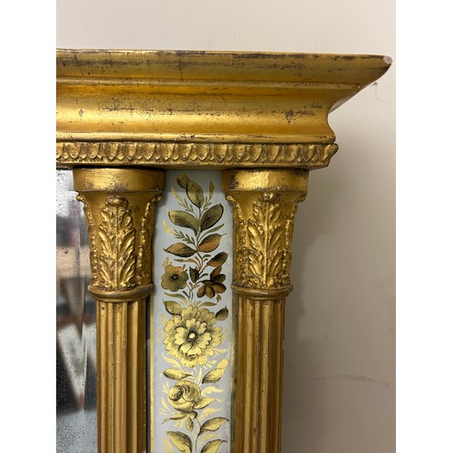 220A - [a] A giltwood pier mirror with intricate frosted glass detail[b] Early 19th Century, a miniature co... 