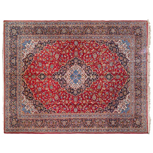 292 - Two large Persian rugsProperty of a gentlemanDimensions:[a] 118 in. (H) x 88 in. (W)[b] 169 in. (H) ... 