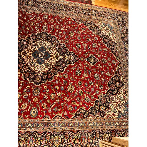 292 - Two large Persian rugsProperty of a gentlemanDimensions:[a] 118 in. (H) x 88 in. (W)[b] 169 in. (H) ... 