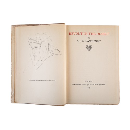 513 - T. E. Lawrence (1888 - 1935)Revolt in the DesertFirst EditionProperty of an academic collector... 