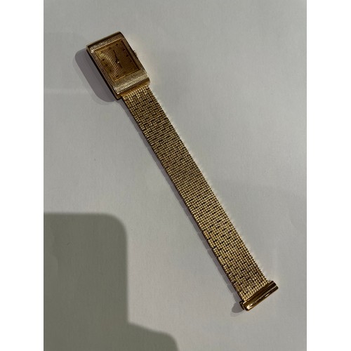 125 - BoucheronCirca 1960An 18 carat gold bracelet watchOmega Watch Co. movementWeight:Approximately 51 gr... 