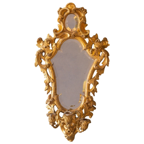 183 - Property of a Gentleman 19th centuryA pair of giltwood girandolesDimensions:26.75 in. (H) x 16.... 