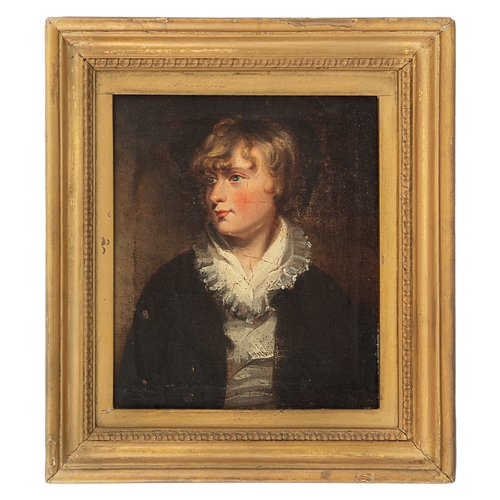 372 - VictorianA portrait of a young boyOil on canvasDimensions:(Canvas) 8.5 in. (H) x 7.5 in. (W)(Frame) ... 