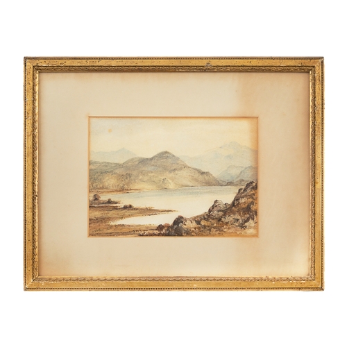 402 - ScottishLate 19th/Early 20th CenturyA Highlands loch sceneWatercolour on paperTo be sold without res... 