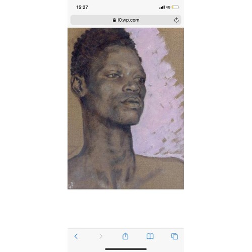 323 - Attributed to Glyn Philpot (1884 - 1937)Circa 1920, probably New YorkPortrait of a black gentlemanGo... 