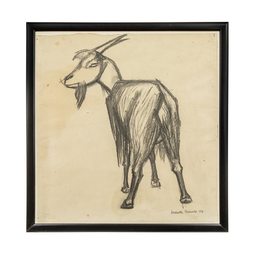 431 - Derrick Greaves (1972 - 2002)A charcoal study of a ramSigned and dated, lower right: 