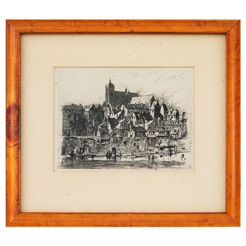 433 - Property of a Nobleman17 black printed stipple engravings:[a] view of lake with church steeple, brid... 