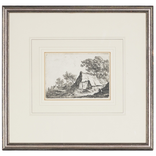 433 - Property of a Nobleman17 black printed stipple engravings:[a] view of lake with church steeple, brid... 