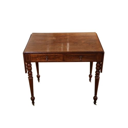 238 - To be sold without reserveProperty of a Lady19th CenturyA mahogany Pembroke tableWith two central dr... 