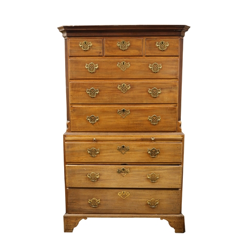 235 - 20th century9 drawer tallboyPine (?)Dimensions:75 in. (H) x 43 in. (W) x 22 in. (D)... 