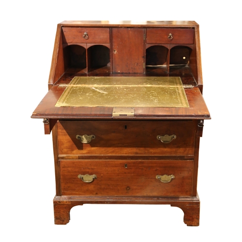 246 - To be sold without reserveProperty of a LadyEarly 19th CenturyA mahogany bureau writing deskWith emb... 