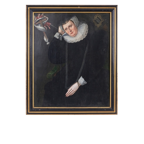 269 - John De Critz (1551 - 1642)Lady Dormore, a 16th Century portrait of a key member of Shakespeare's En... 