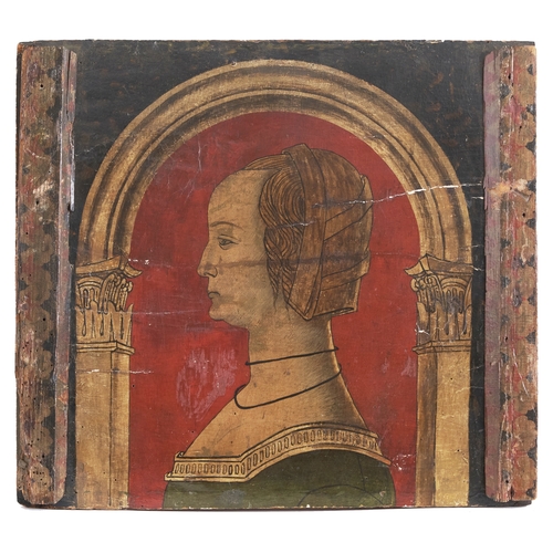 276 - Italian School, Renaissance stylecirca 1600A set of 10 profile portraits of lady's of bearing, set w... 