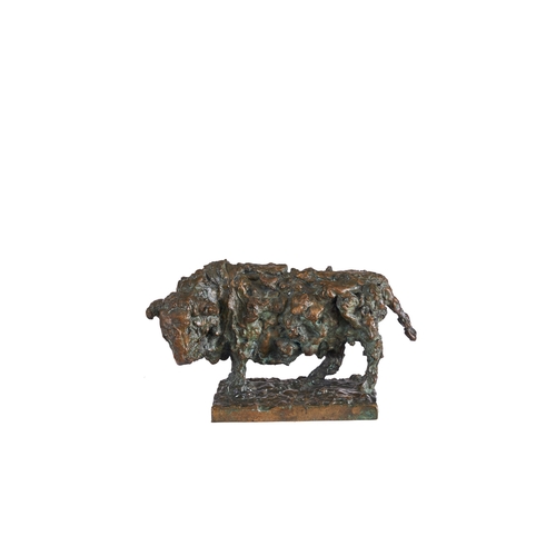 295 - 'After' Robert ClatworthyBull, 1953BronzeWith original exhibition brochureThis is an unauthorised br... 