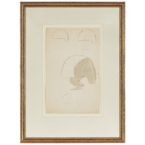 329 - Sir Max Beerbohm, N.E.A.C., N.P.S. (1872 - 1956)Caricature of Rodin, 1914Pencil with brush and washP... 