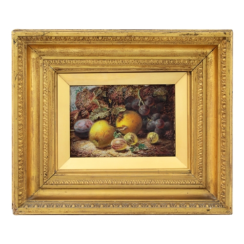 384 - Oliver Clare (1852 - 1927)A still life with fruitOil on artist's boardSigned bottom rightDimensions:... 