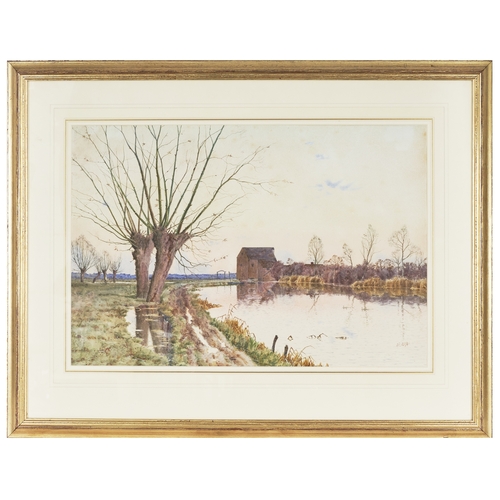 401 - Arthur Anderson Fraser (1861 - 1904)A river mill sceneWatercolour on paperMonogramed and dated '1898... 