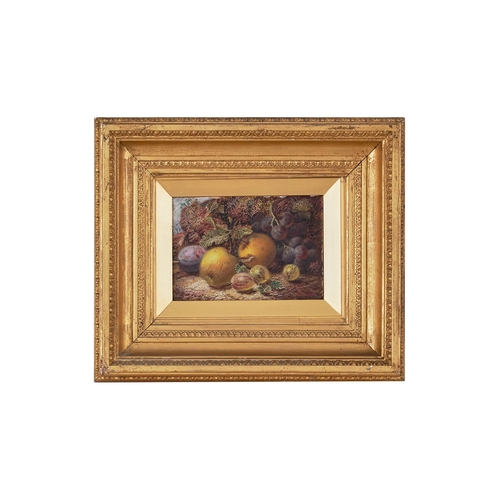 384 - Oliver Clare (1852 - 1927)A still life with fruitOil on artist's boardSigned bottom rightDimensions:... 