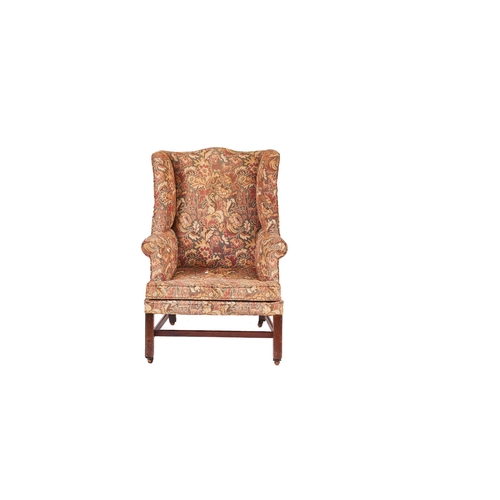 174 - 19th CenturyA wing-backed tapestry chair, with floral and figurative motifDimensions:44.25 in. (H) x... 