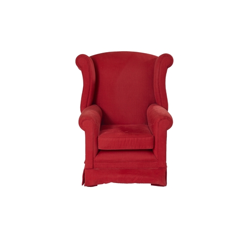 205 - Mini Baby Ralph Lauren Red ArmchairCottonNo labelDimensions:31.5 in. (H) x 21.75 in. (W) x 17.75 in.... 