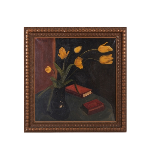 281 - Piet van Wijngaerdt (1873 - 1964)Still life with tulips, Circa 1950Oil on canvasDimensions:(Canvas) ... 