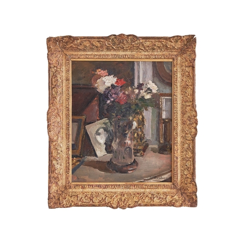 285 - MacheseA floral still lifeDimensions:(Canvas) 20.75 in. (H) x 16.5 in. (W)(Frame) 29.5 in. (H) x 25 ... 