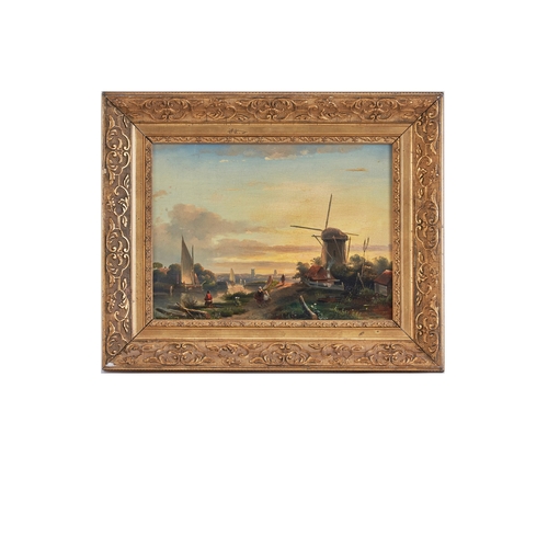 315 - NO RESERVE19th CenturyDutch SchoolA bucolic dutch sceneDimensions:(Canvas) 11 in. (H) x 15 in. (W)(F... 