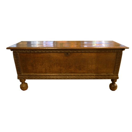 234 - Italian 16th CenturyA large walnut cassone (or marriage chest)Dimensions:31 in. (H) x 74 in. (W) x 2... 