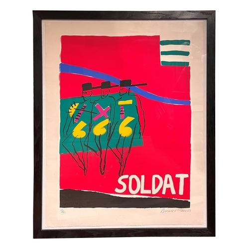 349 - Bruce McLean (b. 1944)Soldat, 1989Signed lower rightNumbered lower left 32/75Dimensions:(Paper) 46.5... 