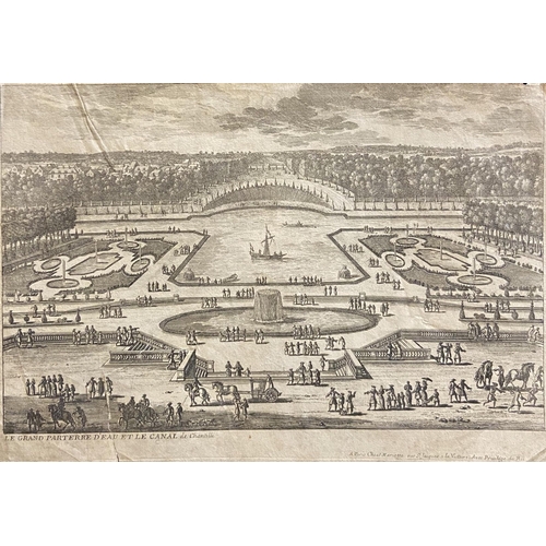 520 - FrenchLate 17th / Early 18th CenturyLe Grand Parterre D'eau et Le CanalEngravingTo be sold without r... 