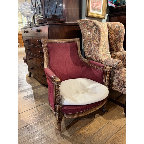 210 - 19th CenturyA pair of upholstered carved elm armchairsWith decorative scrolling and floral motifs&nb... 