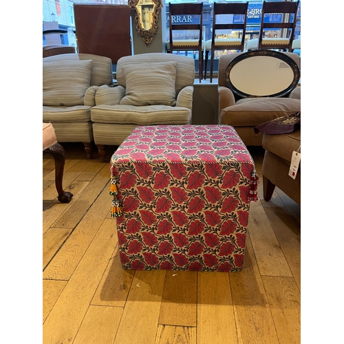 212 - Modern, A group of three upholstered pouffesTo be sold without reserve