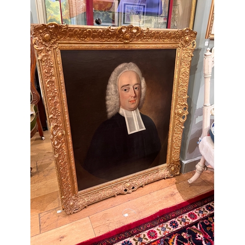 249 - British School18th CenturyPortrait of a clergymanOil on canvasDimensions:(Canvas) 31.5 in. (H) x 25 ... 