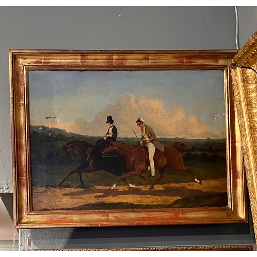 307 - Attributed to Alfred de Dreux (1810 - 1860)A morning rideOil on canvasDimensions:(Canvas) 12.5 in. (... 