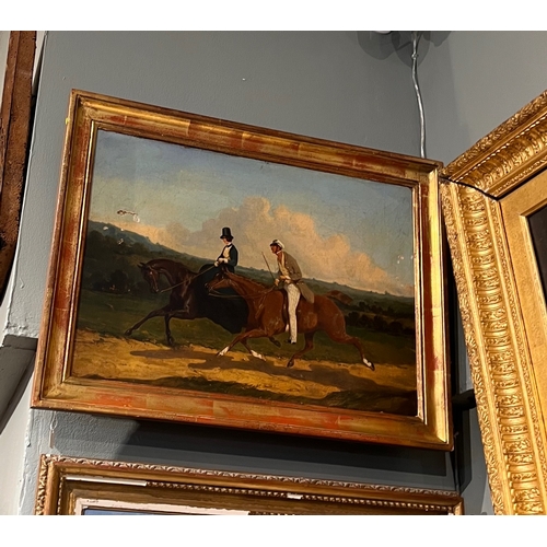 307 - Attributed to Alfred de Dreux (1810 - 1860)A morning rideOil on canvasDimensions:(Canvas) 12.5 in. (... 