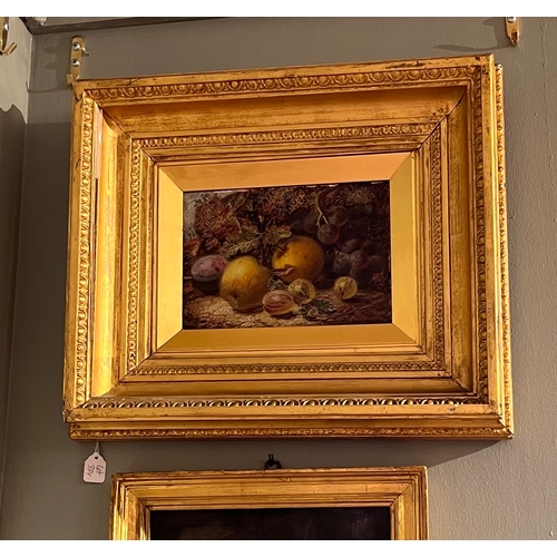 384 - Oliver Clare (1852 - 1927)A still life with fruitOil on artist's boardSigned bottom rightDimensions:... 