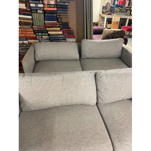 244A - A pair of grey sofas