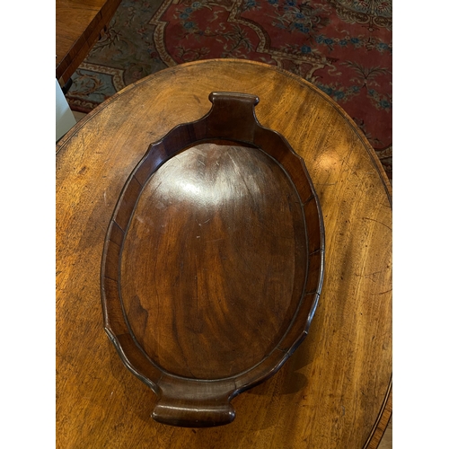 161A - A George III mahogany brass bound trayDimensions:19 in (L) x 12 in (W)... 