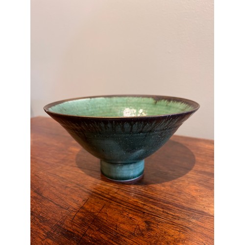 506A - Emmanuel Cooper (1938 - 2012)An emerald green footed bowlTo be sold without reserveDimensions:4 in. ... 