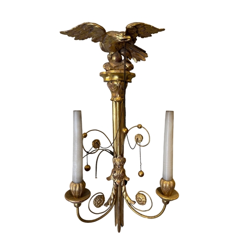 81 - BritishCirca 1980A set of four carved giltwood wall lightsProvenance: Ossowski, Pimlico RoadTo be so... 