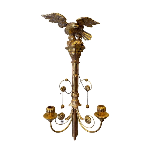 81 - BritishCirca 1980A set of four carved giltwood wall lightsProvenance: Ossowski, Pimlico RoadTo be so... 