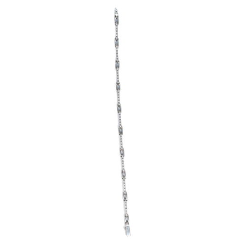 112 - BritishCirca 1980A diamond and 18 carat white gold braceletComposed of brilliant cut diamond bar lin... 