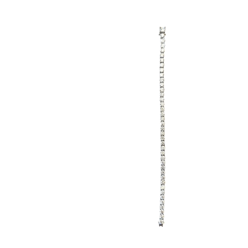 129 - BritishCirca 1990A fine brilliant cut diamond line braceletComposed of 40 fine quality brilliant cut... 